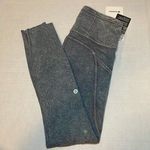 Lululemon Fast and Free HR Tight 25” - Gray To Dye For Women Leggings Size 4